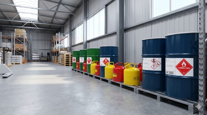 What is considered flammable waste?